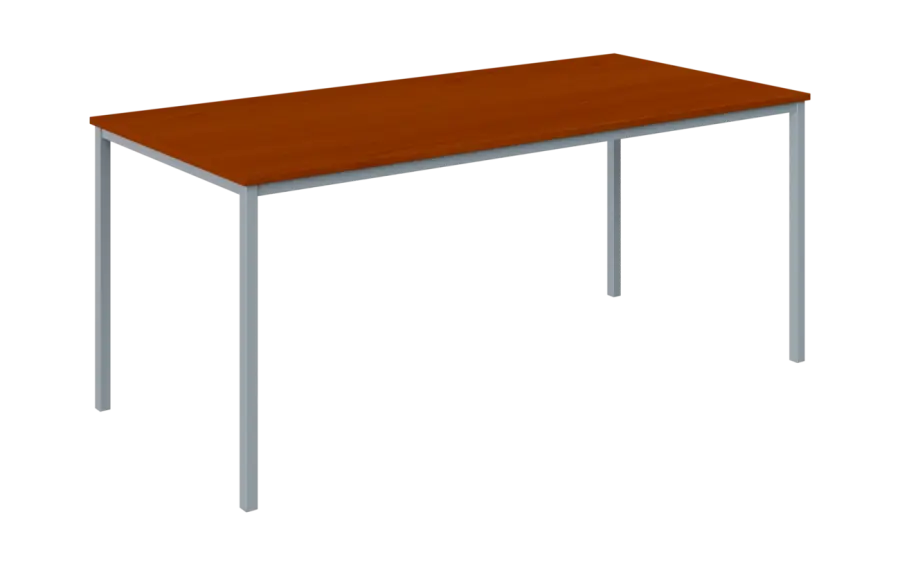 JPT 180 Jídelní stůl 1800 x 800 mm, deska třešeň šumavská / podnož stříbrná